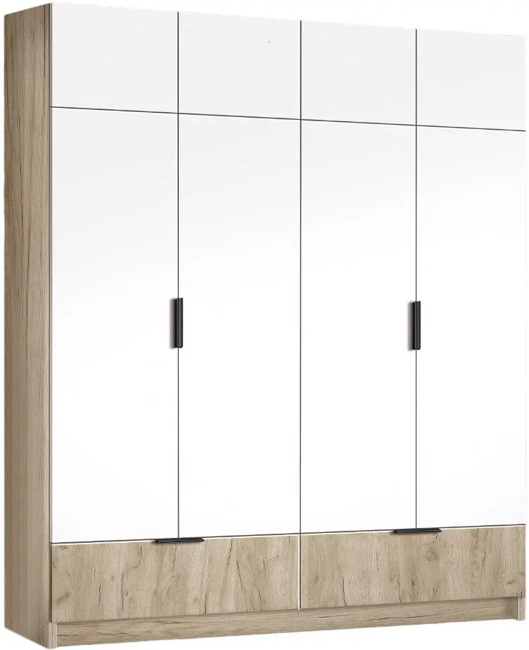 Шкаф Modern Komfort 180cm (Craft Oak Gray/White)