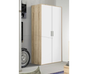 Dulap Modern Tennessee 1 sectie 85cm (Sonoma Oak/White)