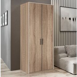 Dulap Modern Tennessee 2 sectiuni 85cm (Vintage Oak)