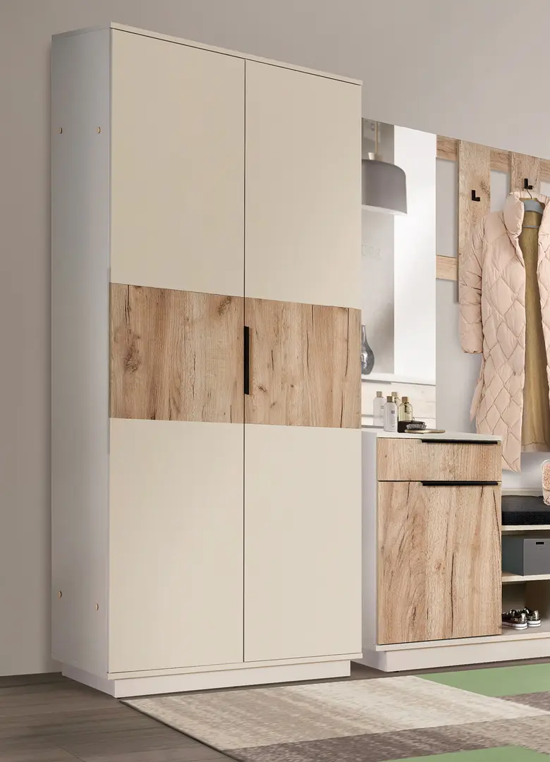 Шкаф Modern Visit New 90cm (Cashmere/Craft Oak Gray)