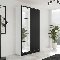 Dulap Prime Furniture Eden 1 SZ2DE 104.8 (White/Black)