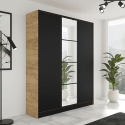 Dulap Prime Furniture Eden 1 SZ3DE 156.4 (Craft Oak Golden/Black)