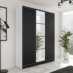 Dulap Prime Furniture Eden 1 SZ3DE 156.4 (White/Black)