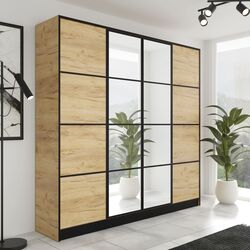 Dulap Prime Furniture Eden 2 SZ4DE 206.4 (Craft Oak Golden)