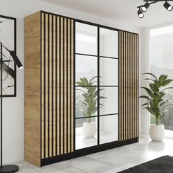 Dulap Prime Furniture Eden 3 SZ4DE 206.4 (Craft Oak Golden)