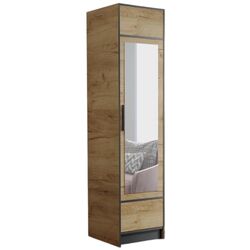 Шкаф Prime Furniture Roj 1D 53 (Craft Oak Golden/Black) Thumb