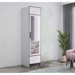 Dulap Prime Furniture Roj 1D 53 (White/Black)