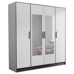 Dulap Prime Furniture Roj 4D 207 (White/Black) Thumb