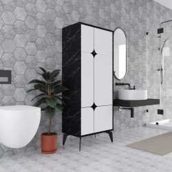 Шкаф Showdeko Spark (Black Marble/White) Thumb