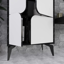 Шкаф Showdeko Spark (Black Marble/White) Thumb