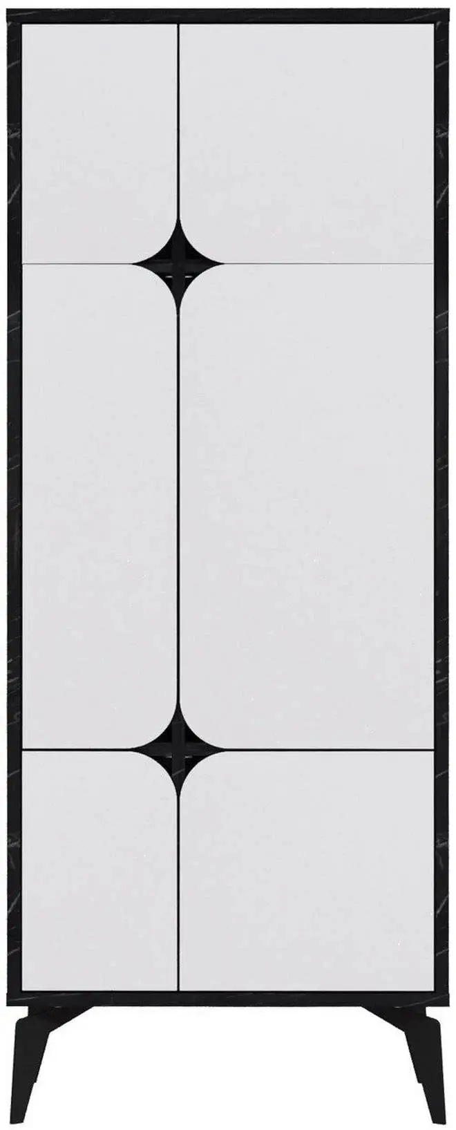 Шкаф Showdeko Spark (Black Marble/White) - 5