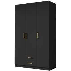 Шкаф Space Meble Adrianna I 120 (Black/Gold) Thumb