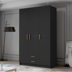 Dulap Space Meble Adrianna I 120 (Black/Gold)