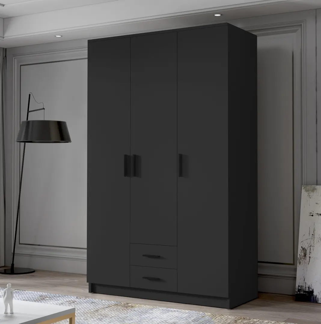 Шкаф Space Meble Adrianna I 120 (Black)