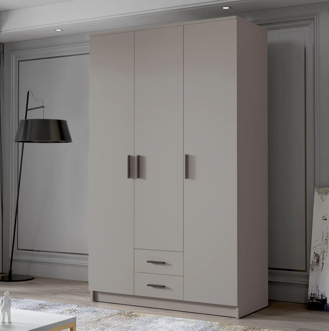 Dulap Space Meble Adrianna I 120 (Cashmere/Black)