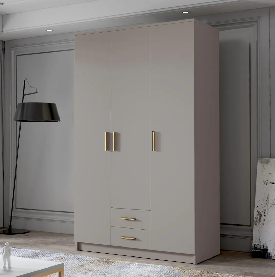 Dulap Space Meble Adrianna I 120 (Cashmere/Gold)