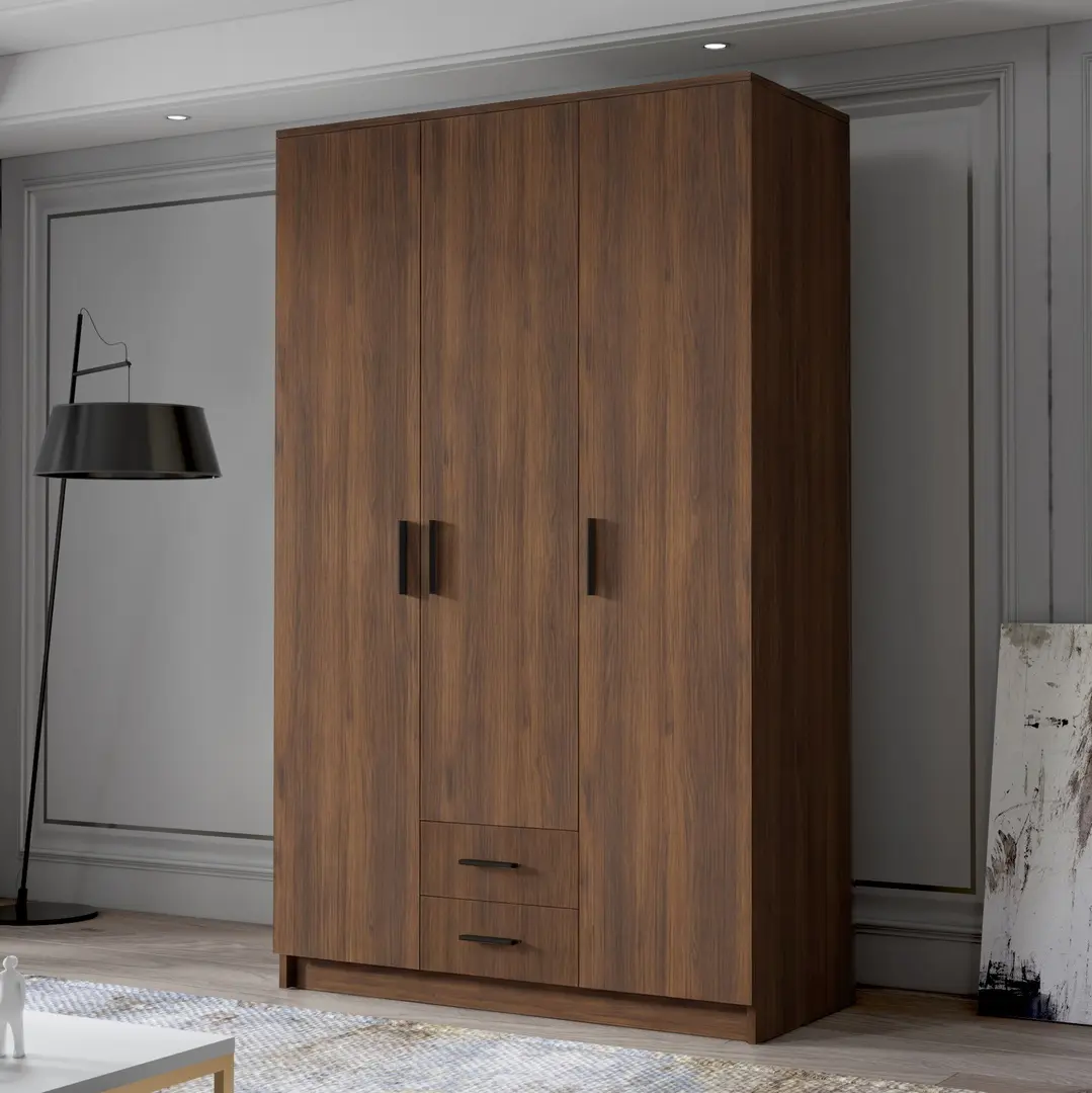 Шкаф Space Meble Adrianna I 120 (Walnut/Black)