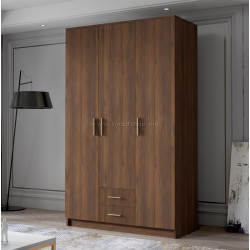 Dulap Space Meble Adrianna I 120 (Walnut/Gold)