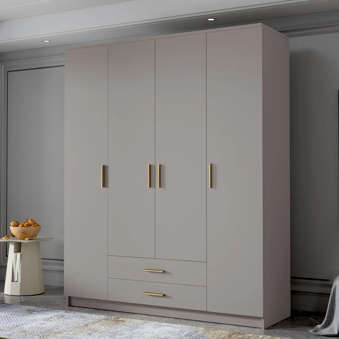 Dulap Space Meble Adrianna I 160 (Cashmere/Gold)