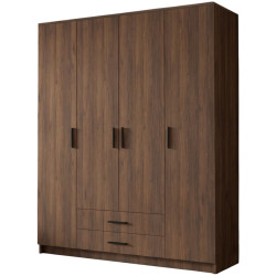 Dulap Space Meble Adrianna I 160 (Walnut/Black) Thumb