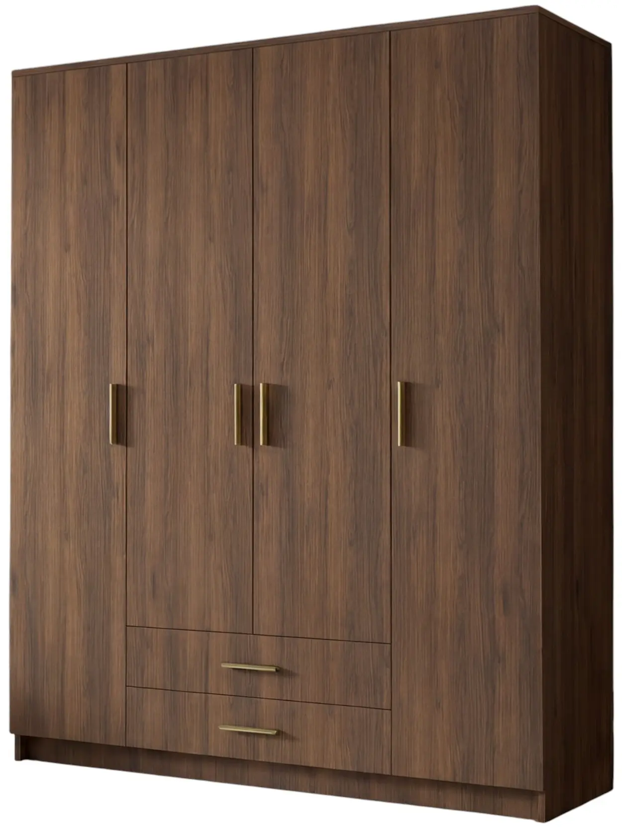 Dulap Space Meble Adrianna I 160 (Walnut/Gold) - 2