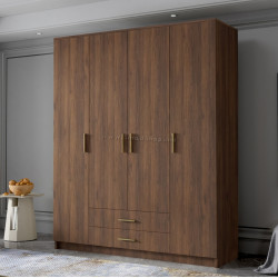 Dulap Space Meble Adrianna I 160 (Walnut/Gold)