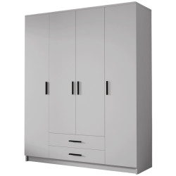 Dulap Space Meble Adrianna I 160 (White/Black) Thumb