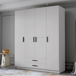 Dulap Space Meble Adrianna I 160 (White/Black)