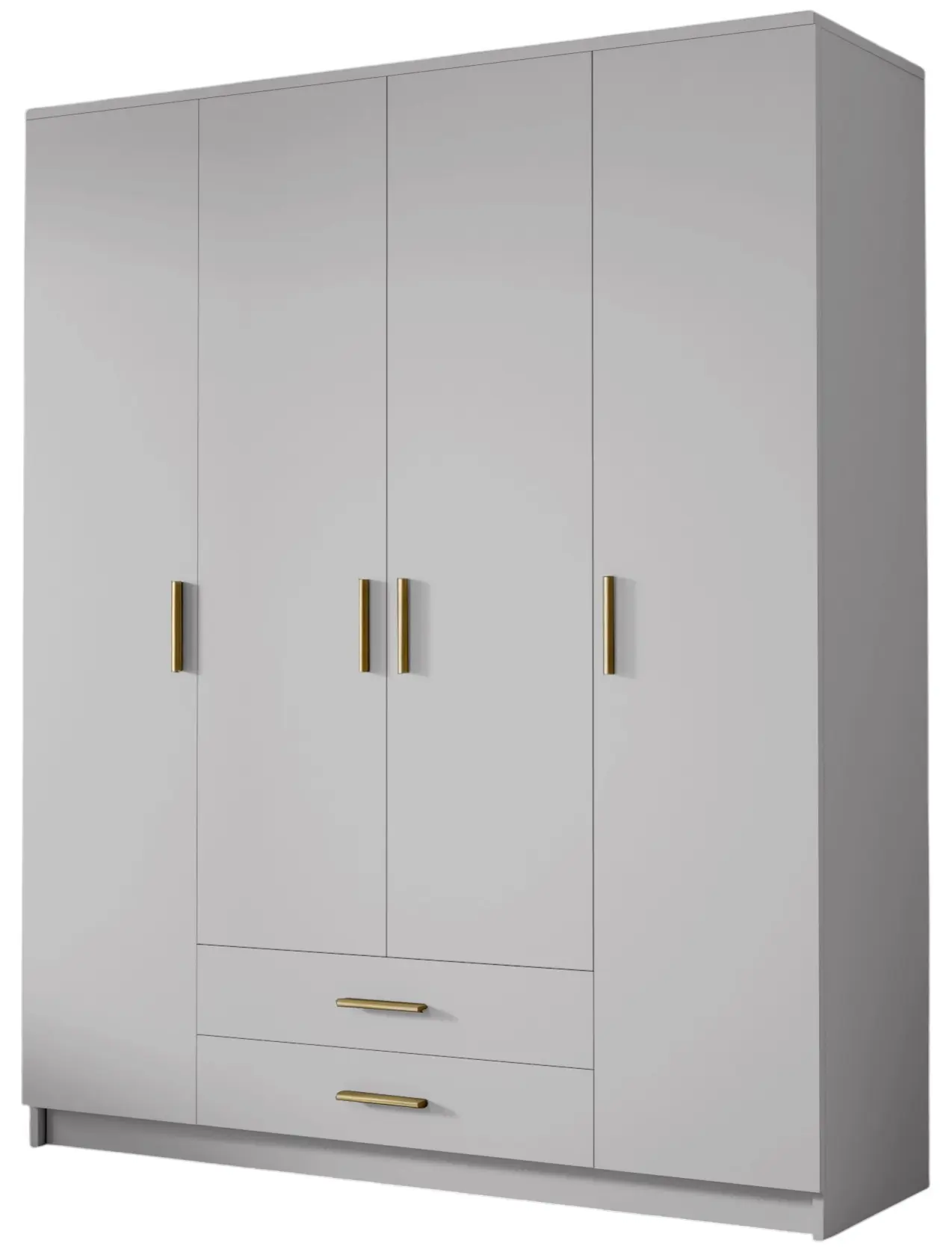 Dulap Space Meble Adrianna I 160 (White/Gold) - 2