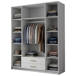 Dulap Space Meble Adrianna I 160 (White/Gold) Thumb