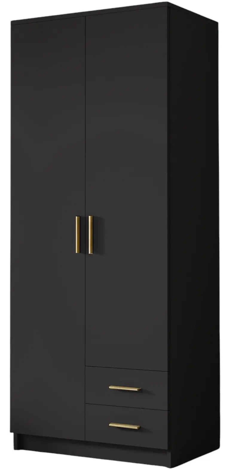 Dulap Space Meble Adrianna I 80 (Black/Gold) - 2