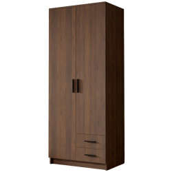 Dulap Space Meble Adrianna I 80 (Walnut/Black) Thumb