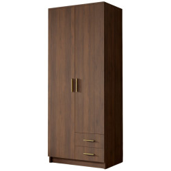 Dulap Space Meble Adrianna I 80 (Walnut/Gold) Thumb