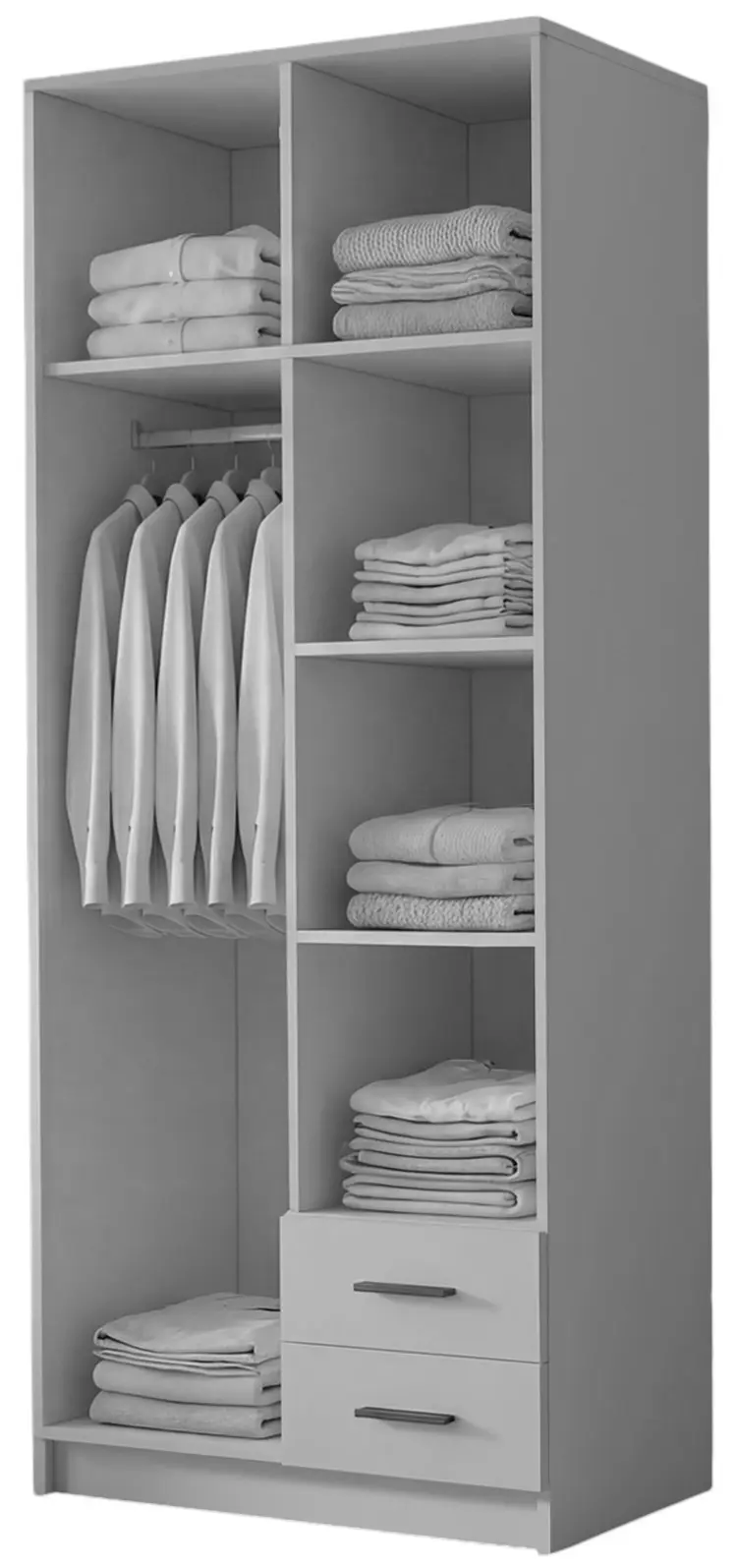 Шкаф Space Meble Adrianna I 80 (White/Black) - 3