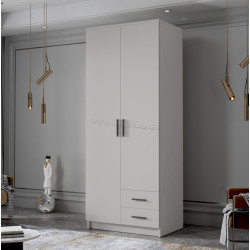 Dulap Space Meble Adrianna I 80 (White/Black)