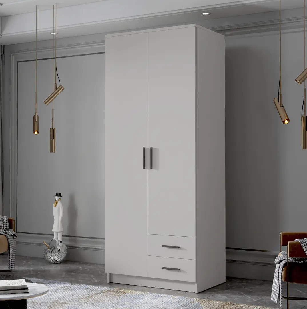 Шкаф Space Meble Adrianna I 80 (White/Black)
