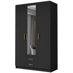 Dulap Space Meble Adrianna II 120 (Black/Gold) Thumb