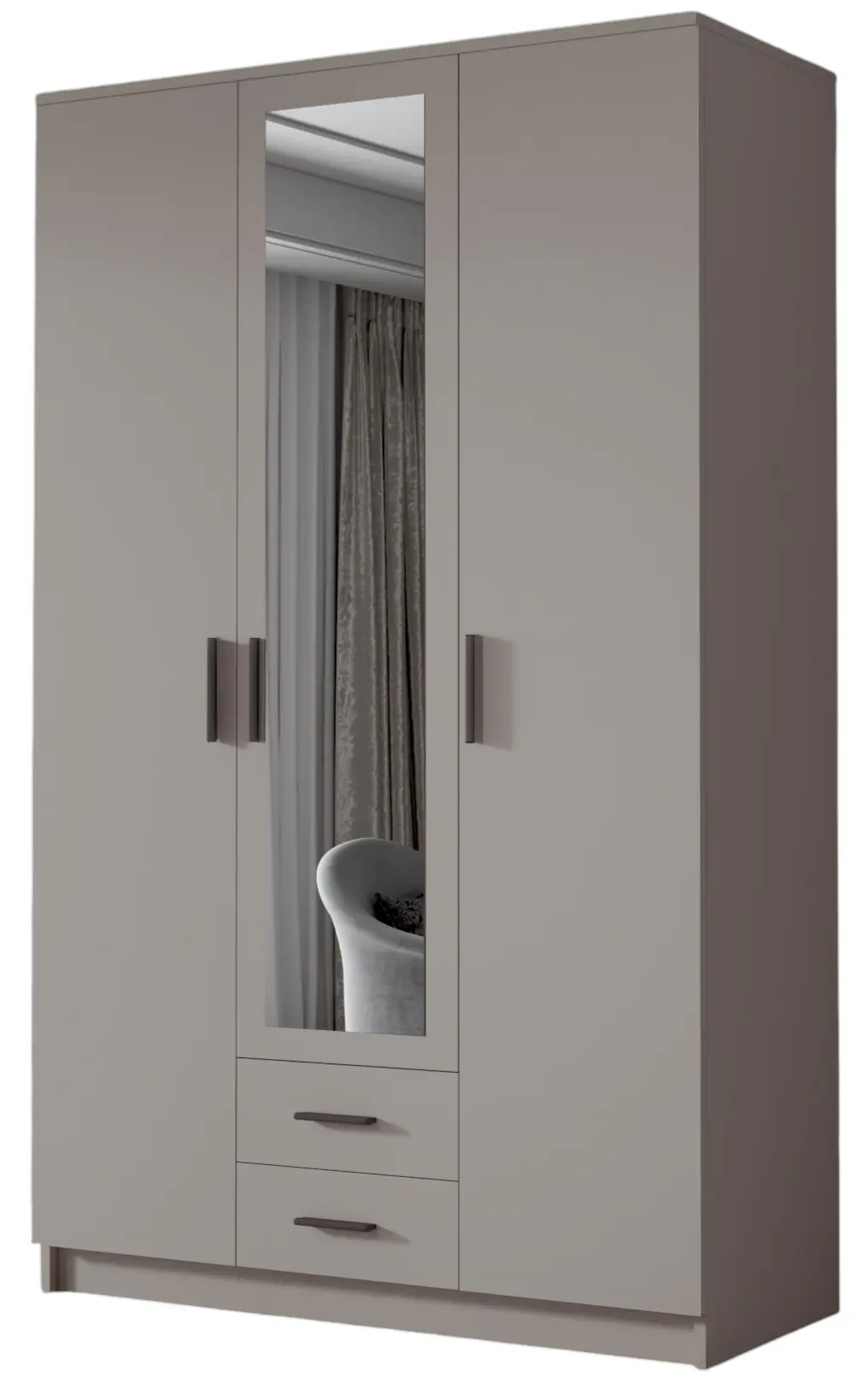Dulap Space Meble Adrianna II 120 (Cashmere/Black) - 2