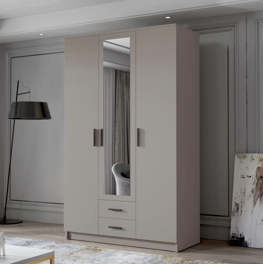 Dulap Space Meble Adrianna II 120 (Cashmere/Black)