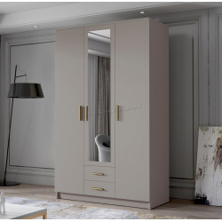 Dulap Space Meble Adrianna II 120 (Cashmere/Gold)