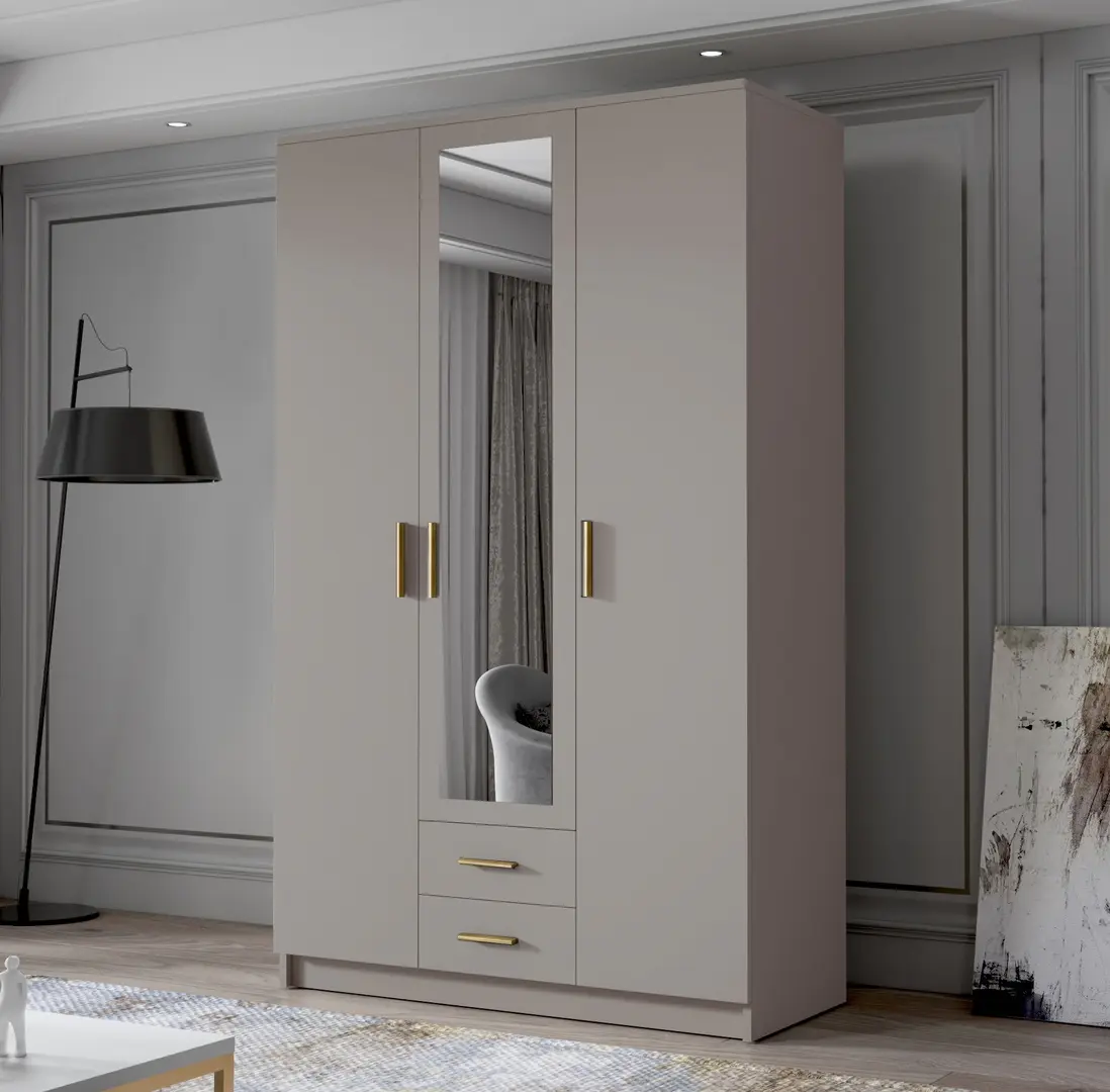 Dulap Space Meble Adrianna II 120 (Cashmere/Gold)