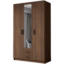 Dulap Space Meble Adrianna II 120 (Walnut/Black) Thumb