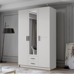 Dulap Space Meble Adrianna II 120 (White/Black)
