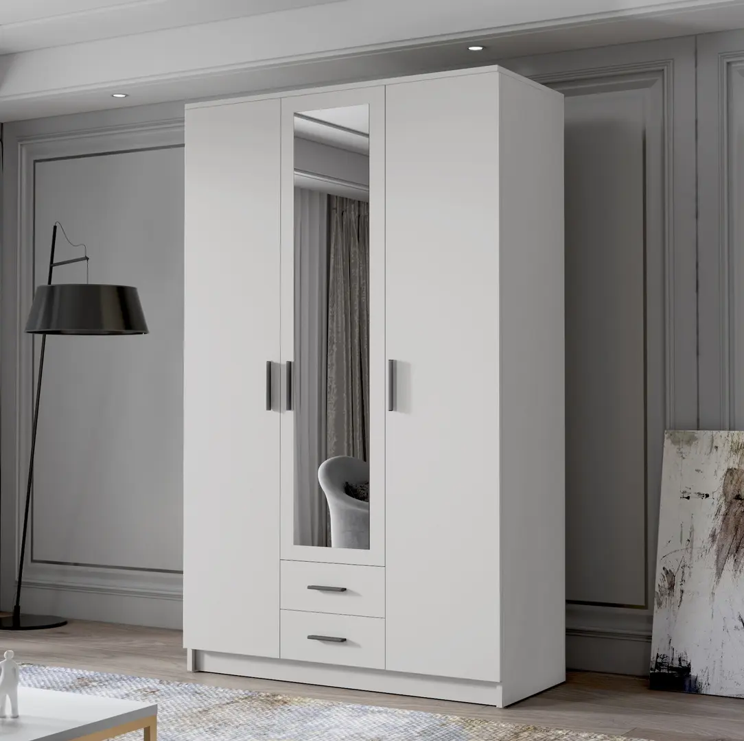Dulap Space Meble Adrianna II 120 (White/Black)