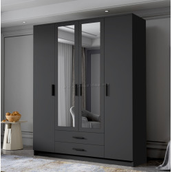 Dulap Space Meble Adrianna II 160 (Black)