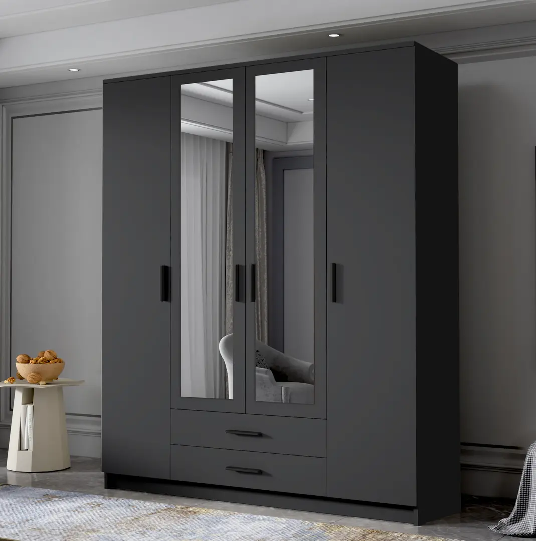 Dulap Space Meble Adrianna II 160 (Black)