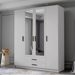 Dulap Space Meble Adrianna II 160 (White/Black)