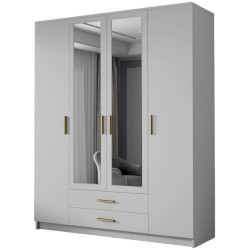Dulap Space Meble Adrianna II 160 (White/Gold) Thumb