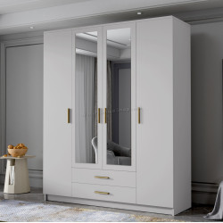 Dulap Space Meble Adrianna II 160 (White/Gold)