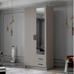 Dulap Space Meble Adrianna II 80 (Cashmere/Black)
